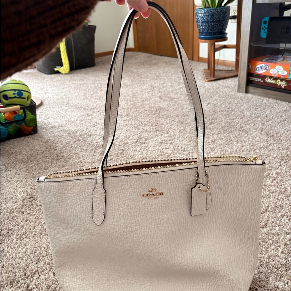 Coach Cream Tote Bag